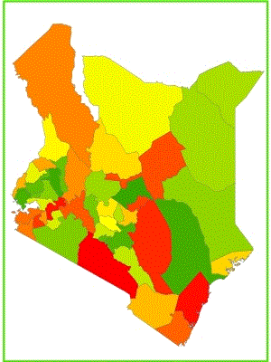 Kenya Population Map